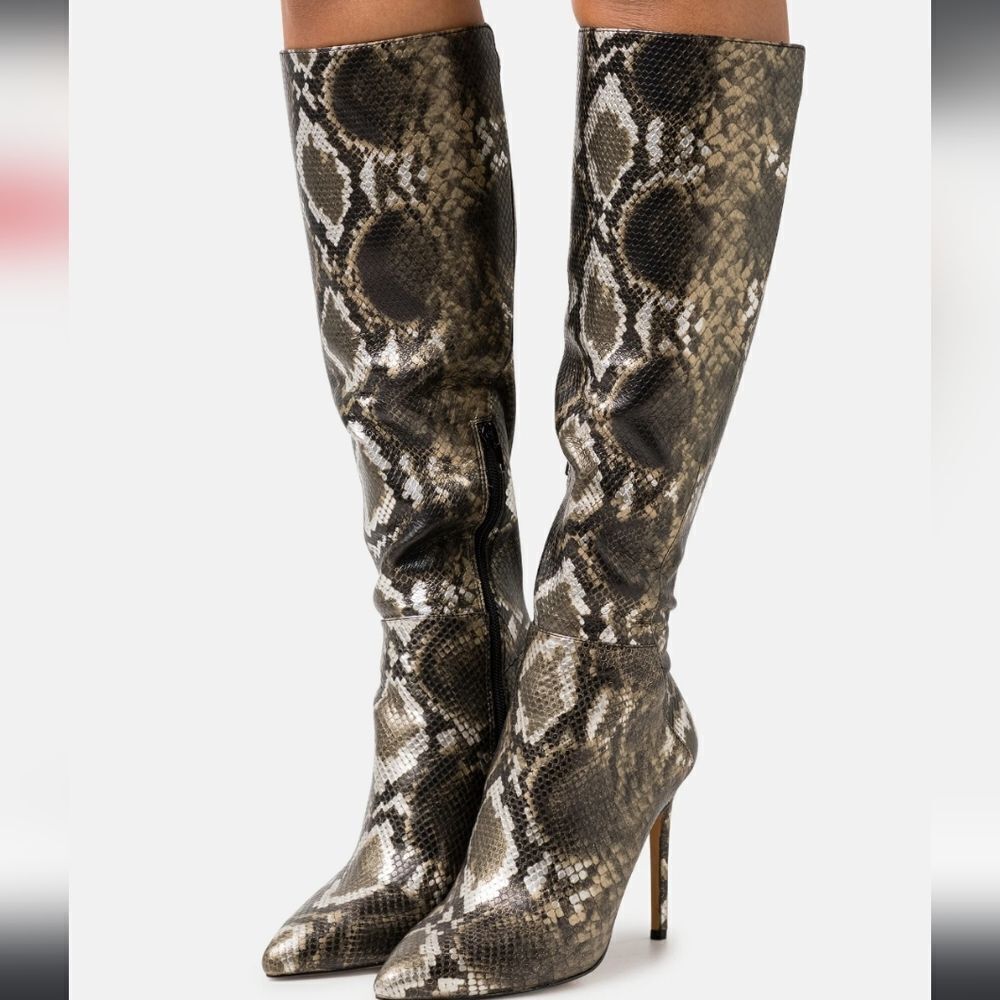 BRAND NEW ALDO SOPHIALAAN KNEE-HIGH STILETTO HEEL BOOT G1